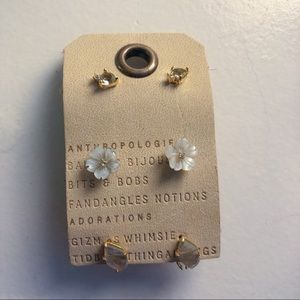 Anthropologie 3pc Earring Set ⭐️